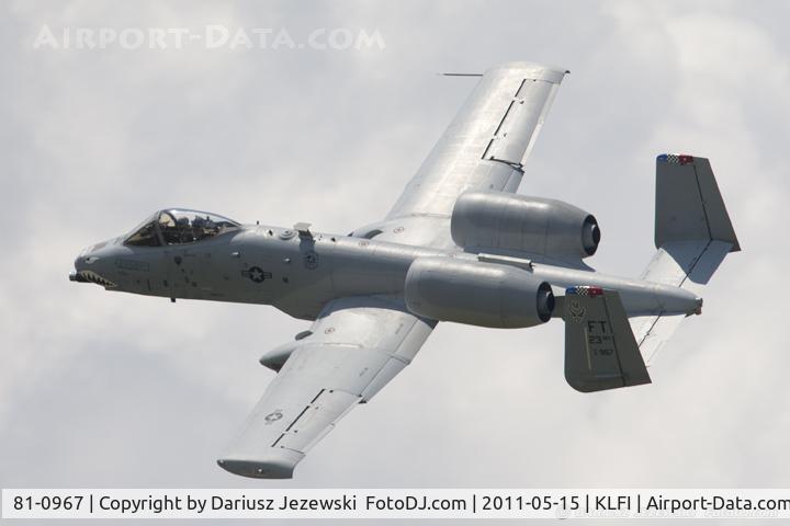 81-0967, 1981 Fairchild Republic A-10C Thunderbolt II C/N A10-0662, A-10C Thunderbolt 81-0967 FT from 74th FS Flying Tigers 23rd FW Pope AFB, NC