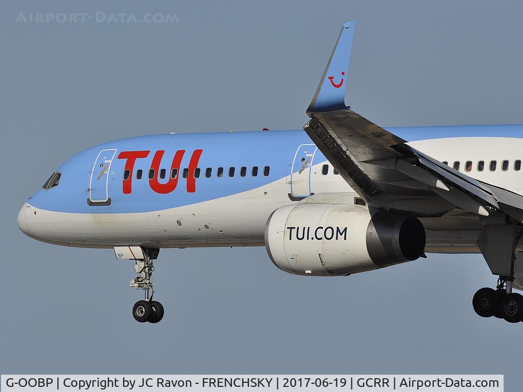 G-OOBP, 2000 Boeing 757-2G5 C/N 30394, TUI Airlines UK BY7446	from Birmingham (BHX)