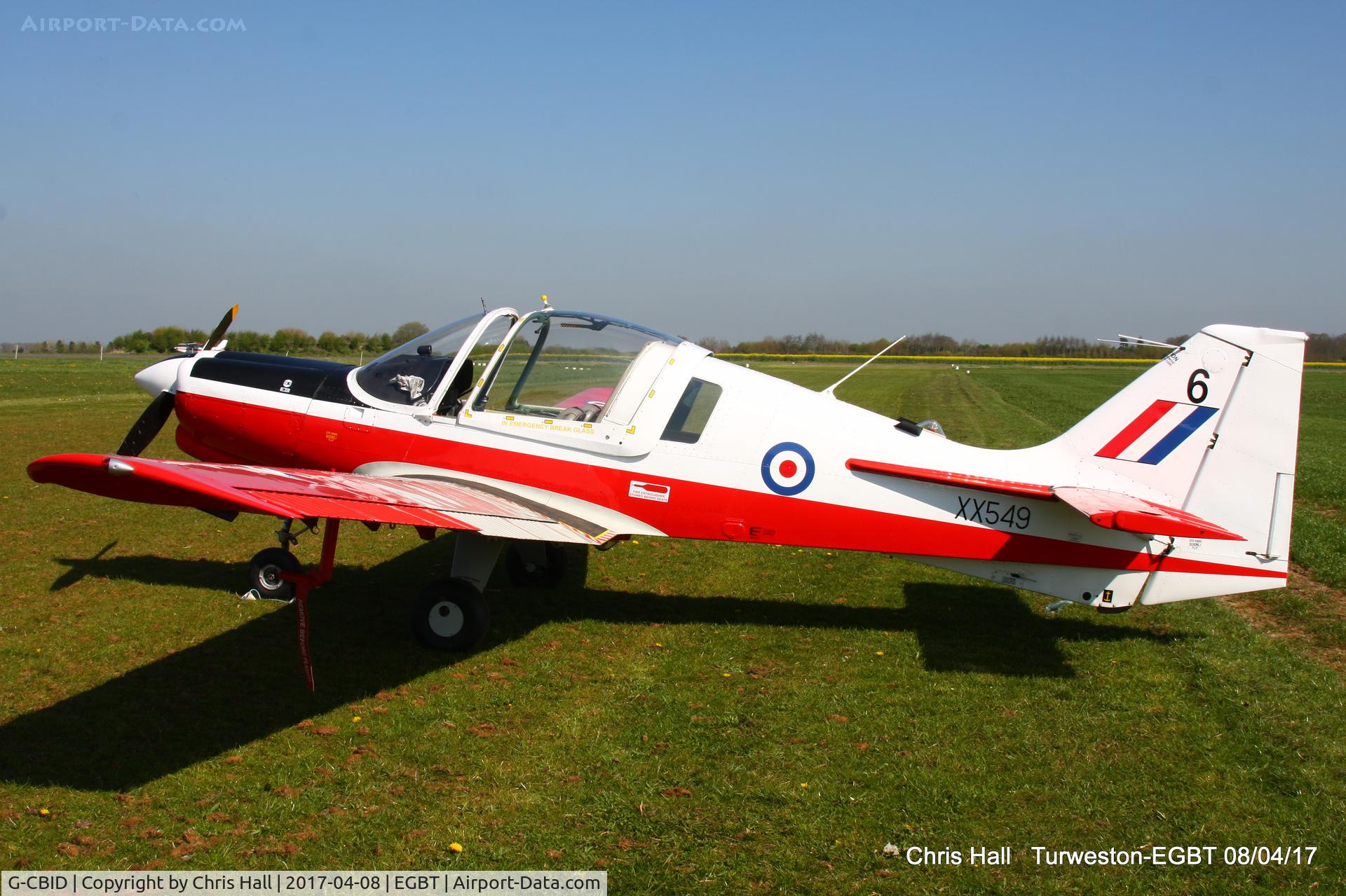 G-CBID, 1974 Scottish Aviation Bulldog T.1 C/N BH.120/242, at The Beagle Pup 50th anniversary celebration fly in