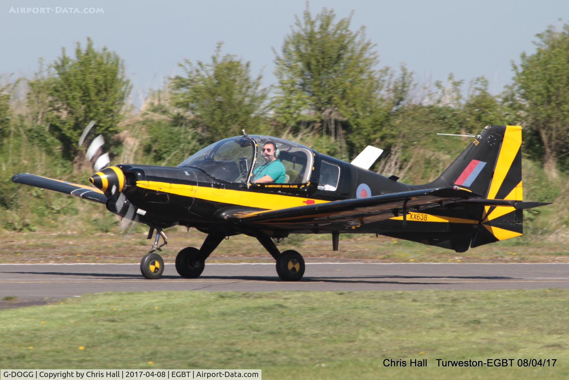 G-DOGG, 1974 Scottish Aviation Bulldog T.1 C/N BH120/308, at The Beagle Pup 50th anniversary celebration fly in