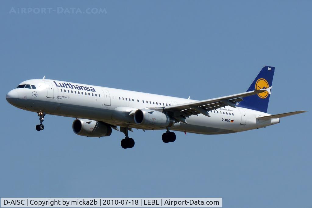 D-AISC, 1999 Airbus A321-231 C/N 1161, Landing