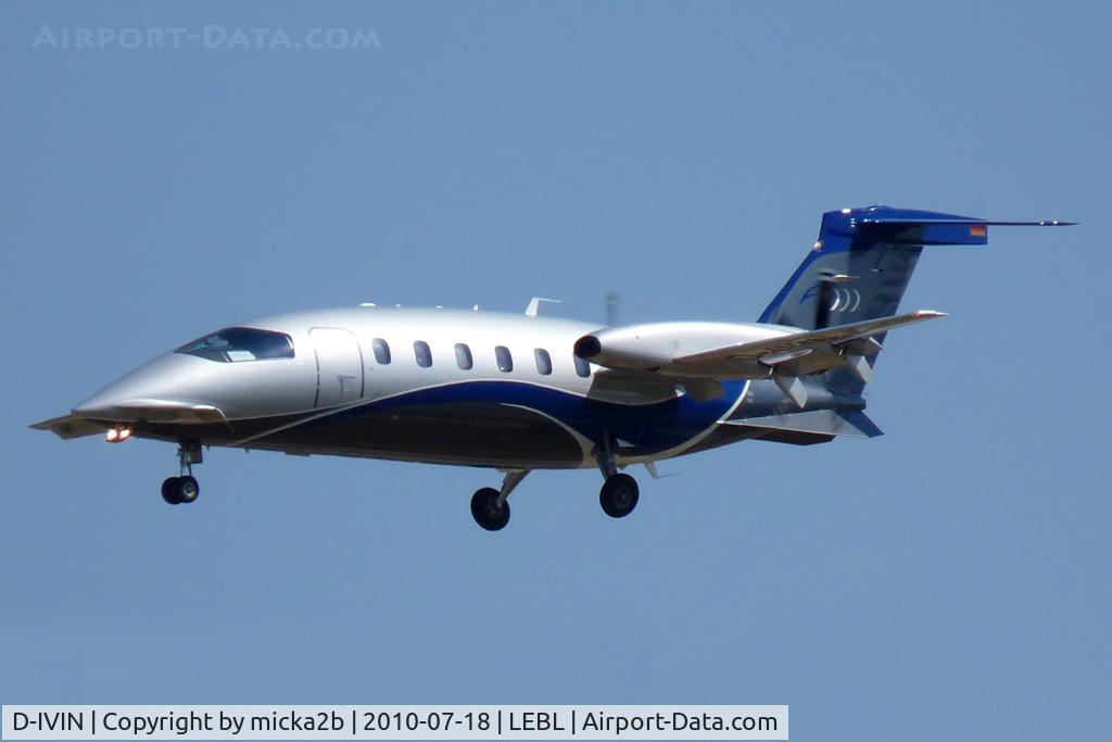 D-IVIN, 2008 Piaggio P-180 Avanti II C/N 1159, Landing