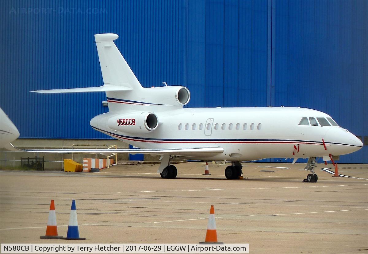N580CB, 2009 Dassault Falcon 900EX C/N 235, At London - Luton