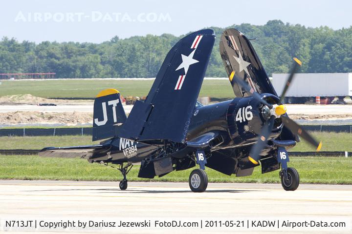 N713JT, 1945 Vought F4U-4B Corsair C/N 97143, Chance Vought F4U-4 Corsair CN 97143, N713JT