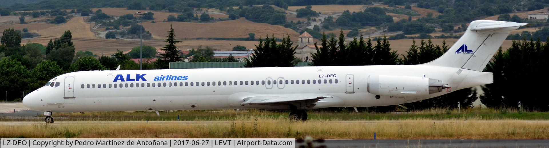 LZ-DEO, 1981 McDonnell Douglas MD-82 (DC-9-82) C/N 48079, Foronda - Vitoria-Gasteiz - España