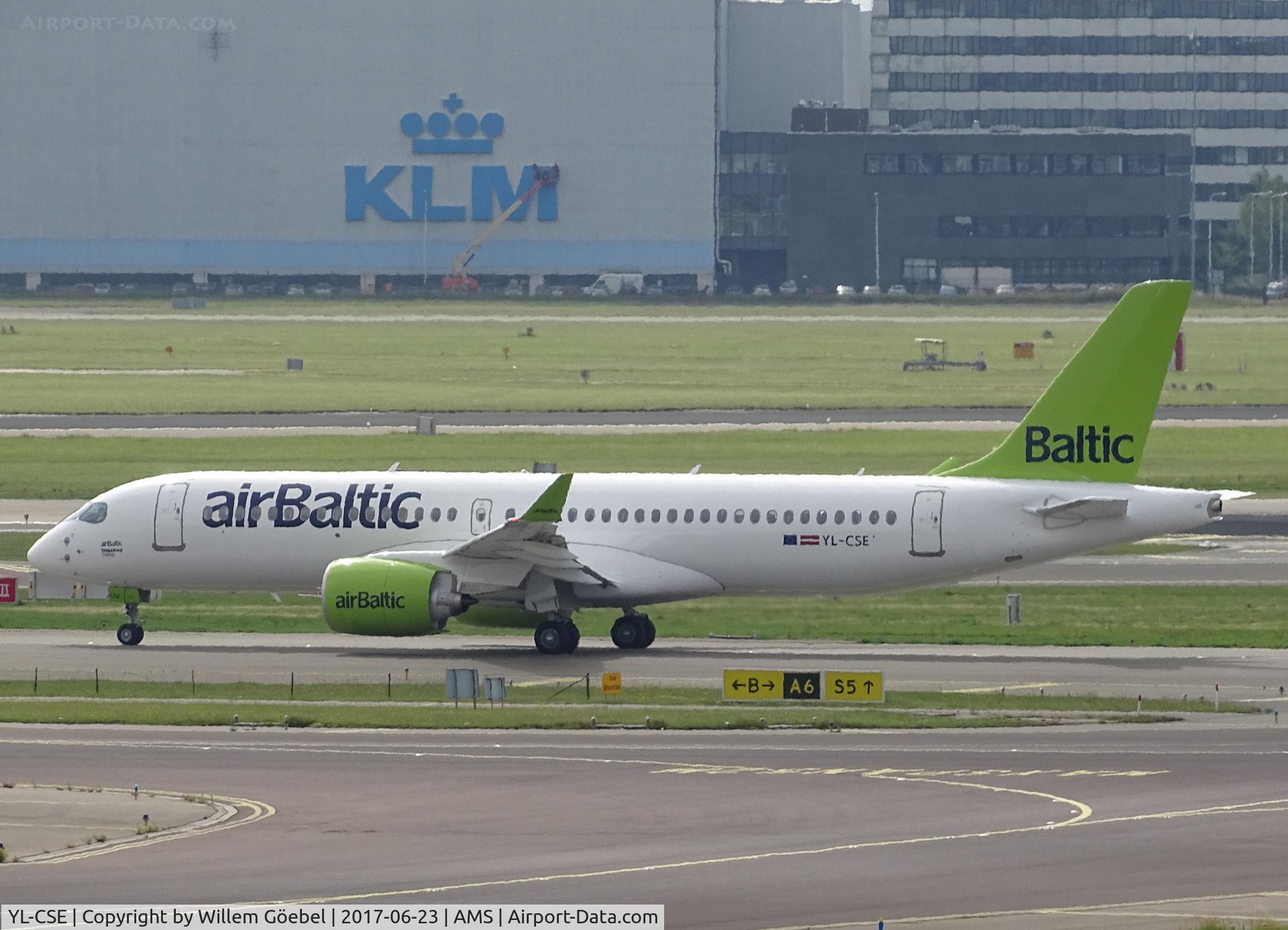 YL-CSE, 2017 Bombardier CSeries CS300 (BD-500-1A11) C/N 55007, Taxi to runway