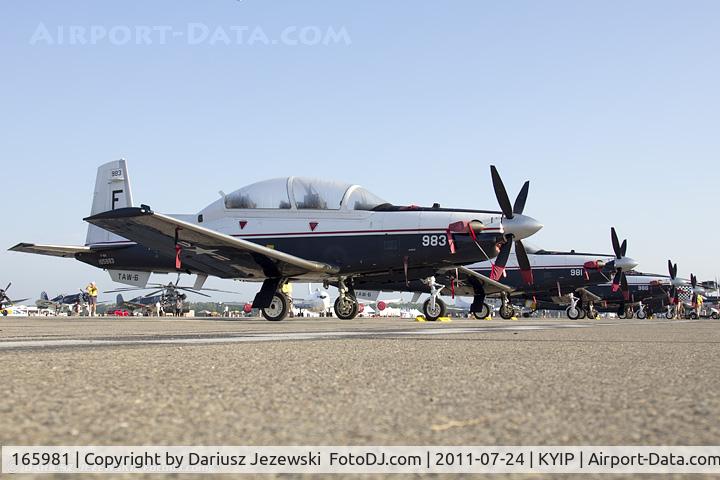165981, Raytheon T-6A Texan II C/N PT-142, T-6A Texan II 165981 F-981 from TAW-6 NAS Pensacola, FL