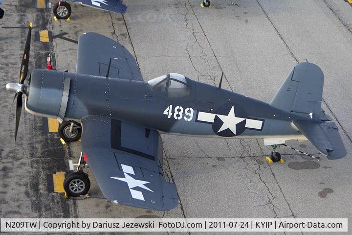 N209TW, Goodyear FG-1D Corsair C/N 3750, Goodyear FG-1D Corsair CN 92489 NX209TW