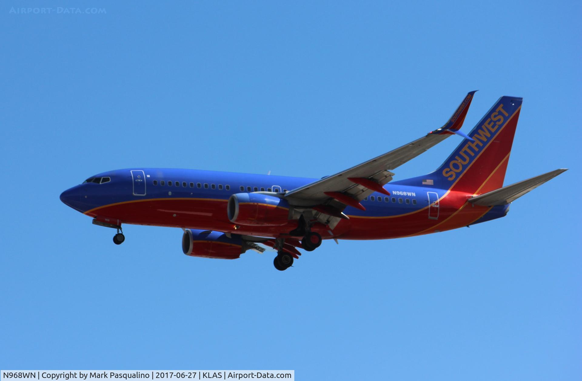 N968WN, 2011 Boeing 737-7H4 C/N 36679, Boeing 737-700