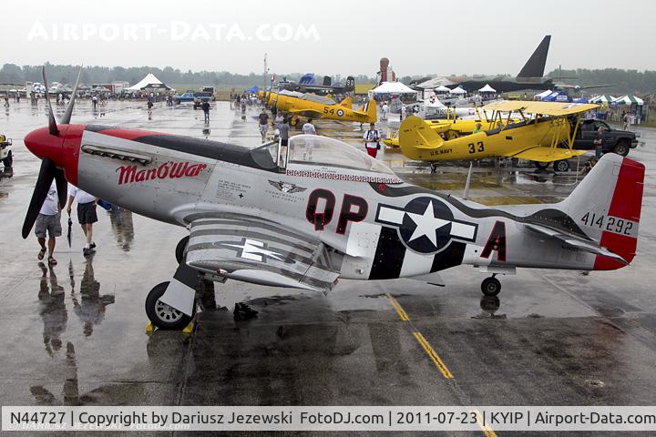 N44727, 1944 North American P-51D Mustang C/N 122-39198, North American P-51D Mustang Man O' War CN 44-72739, N44727
