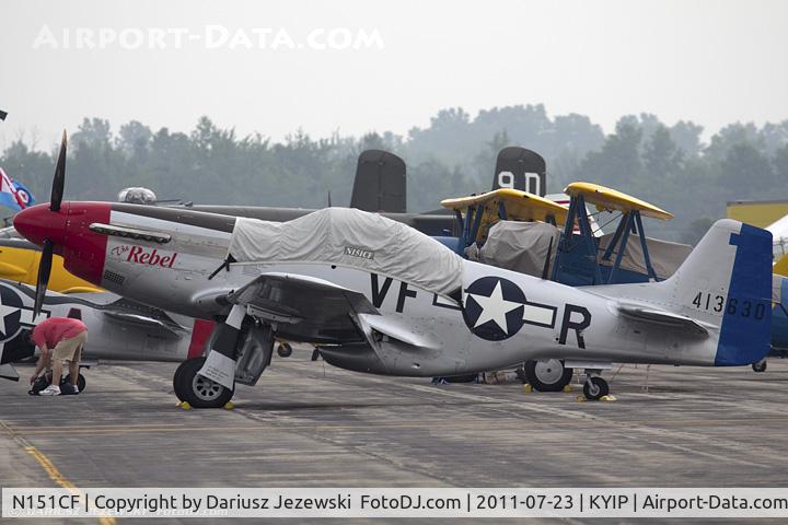N151CF, 1944 North American P-51D Mustang C/N 44-84933N, North American P-51D Mustang The Rebel CN 44-84933N, N51CF
