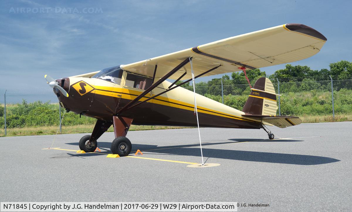 N71845, 1946 Luscombe 8A C/N 3272, At Bay Bridge a/p.