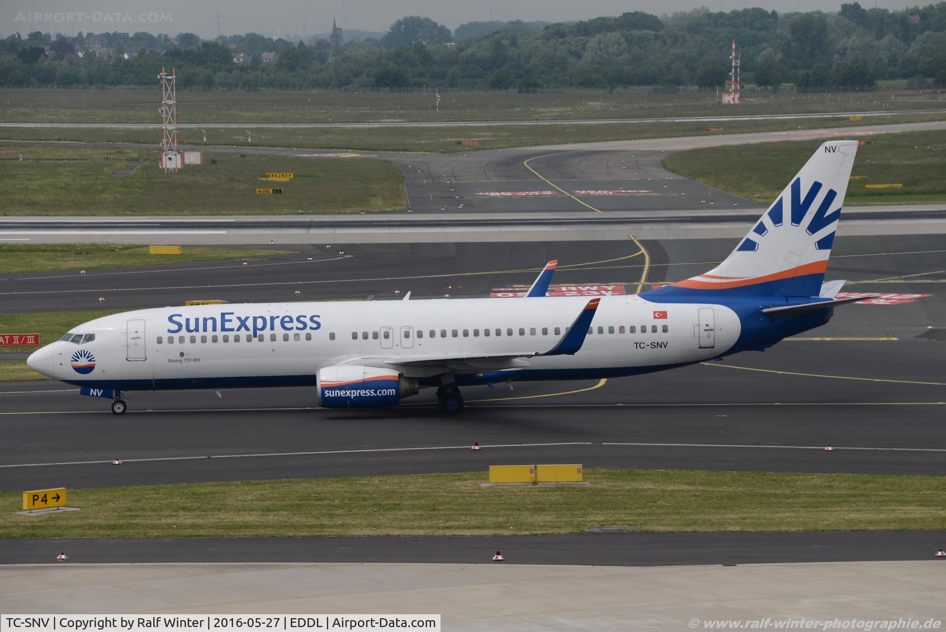 TC-SNV, 1998 Boeing 737-86J C/N 28072, Boeing 737-86J(W) - XQ SXS SunExpress - 28072 - TC-SNV - 27.05.2016 - DUS