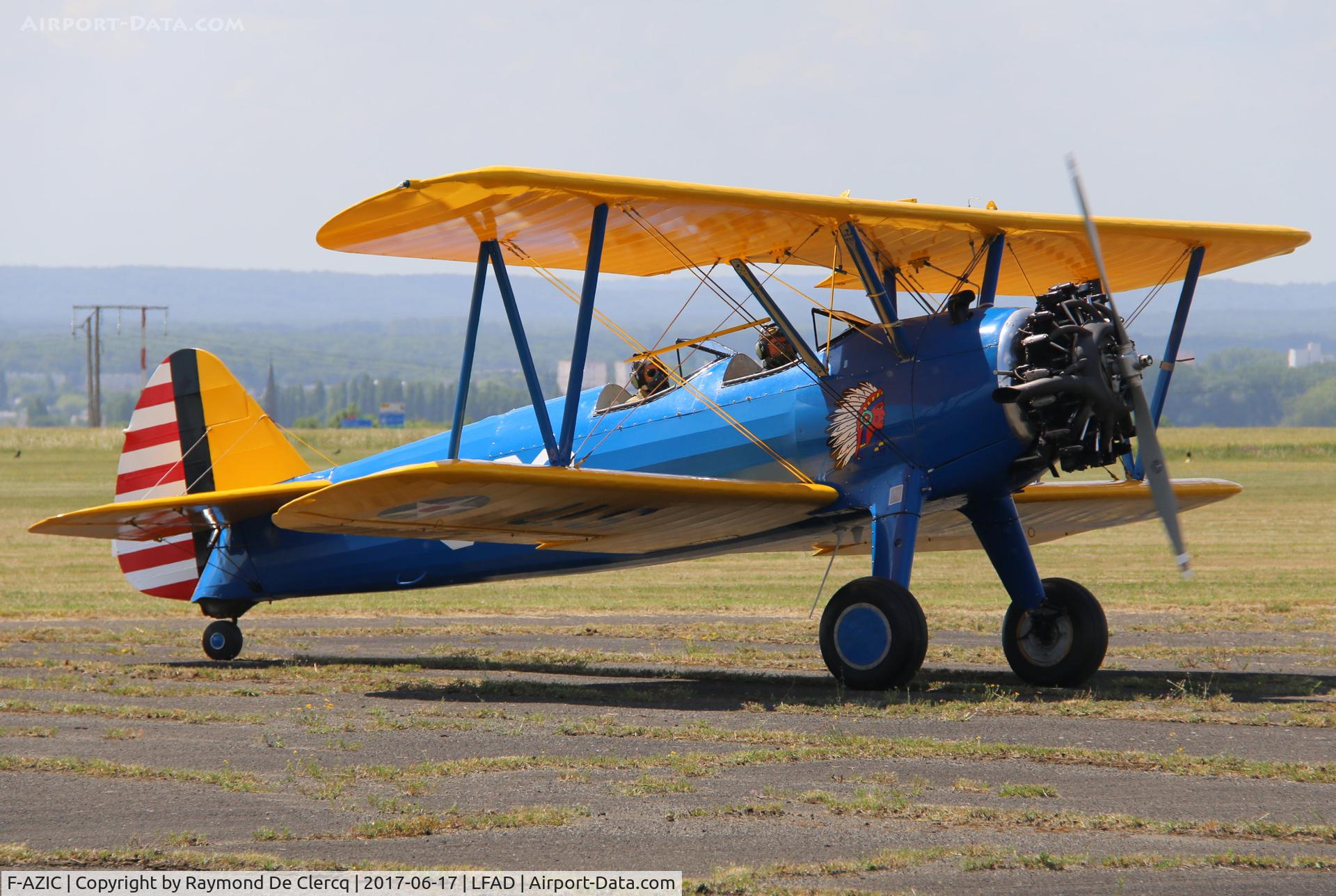 F-AZIC, 1942 Boeing A75N1 (PT-13D) C/N 75-5540, Compiègne Aero Classic.