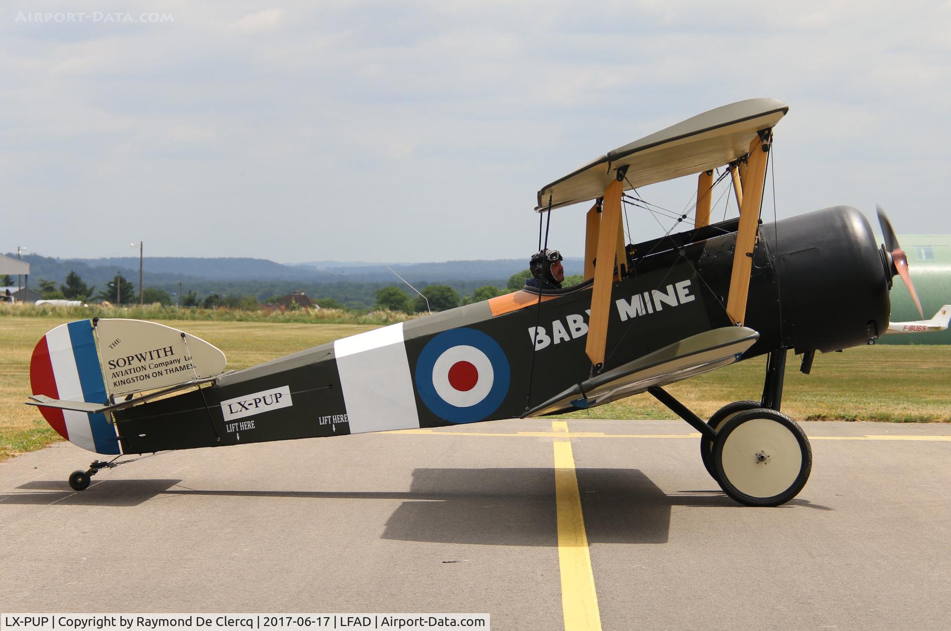 LX-PUP, Sopwith Pup Replica C/N 11, Compiègne Aero Classic.