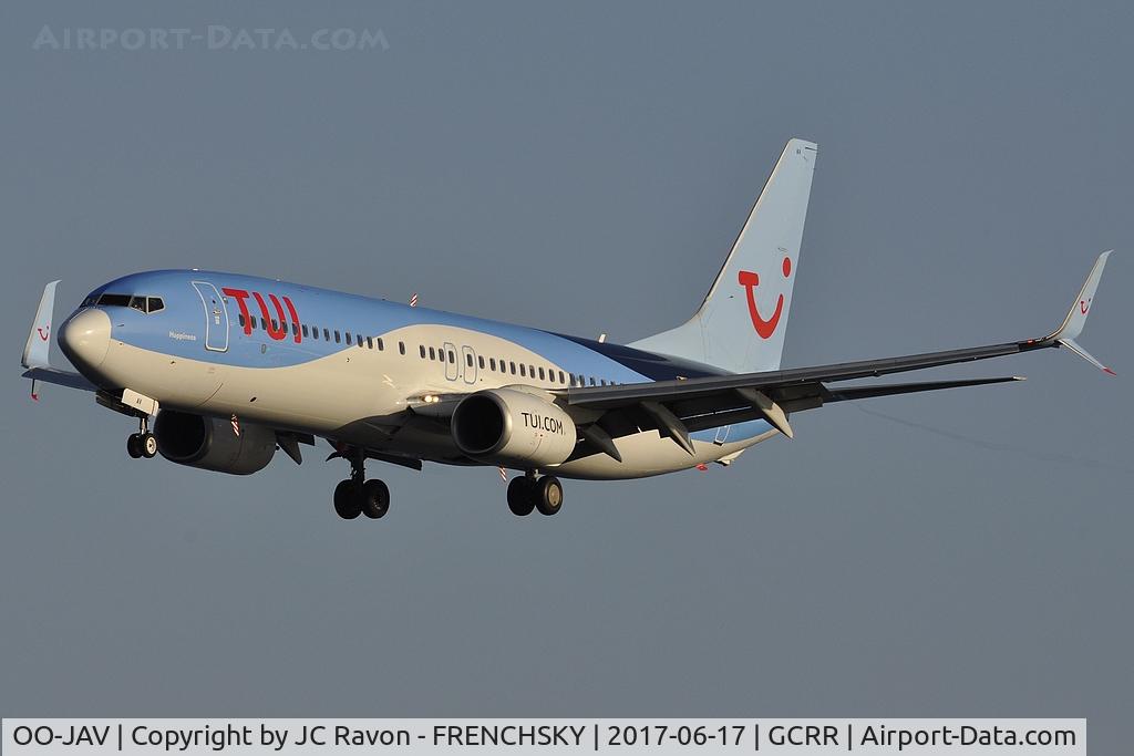 OO-JAV, 2013 Boeing 737-8K5 C/N 40943, TUI fly Belgium TB6469 from Paris CDG