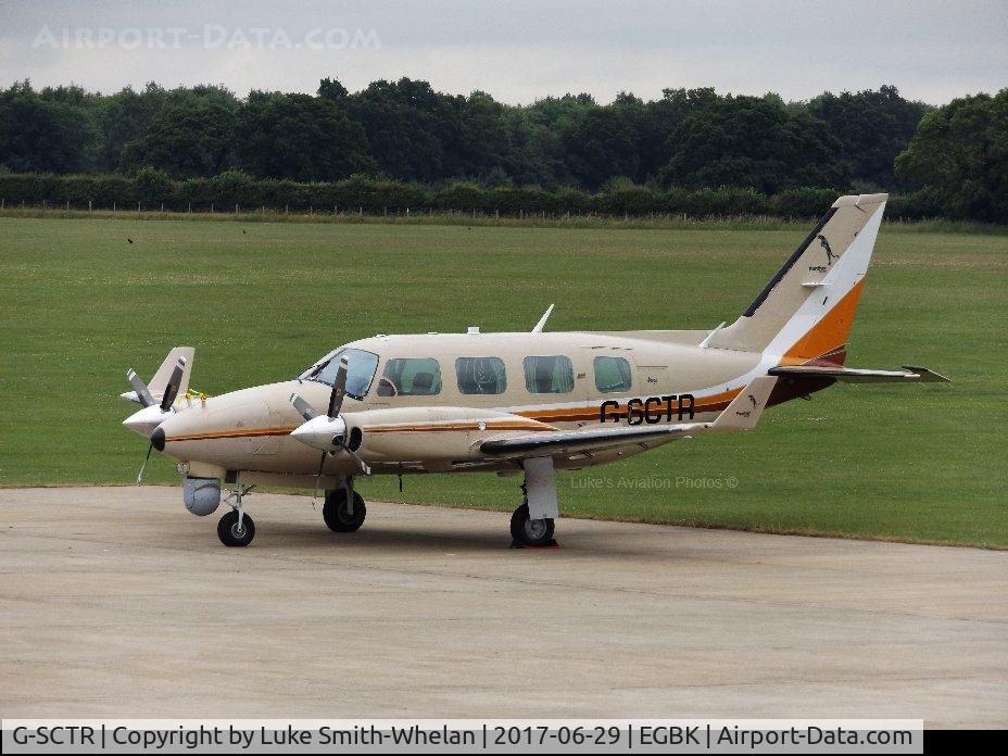 G-SCTR, 1979 Piper PA-31-310 Navajo Navajo C/N 31-7912112, Parked up at Sywell Aerodrome.
