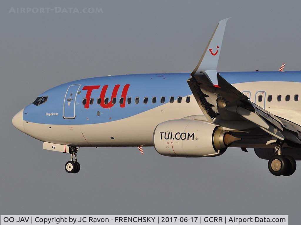 OO-JAV, 2013 Boeing 737-8K5 C/N 40943, TUI fly Belgium TB6469 from Paris CDG