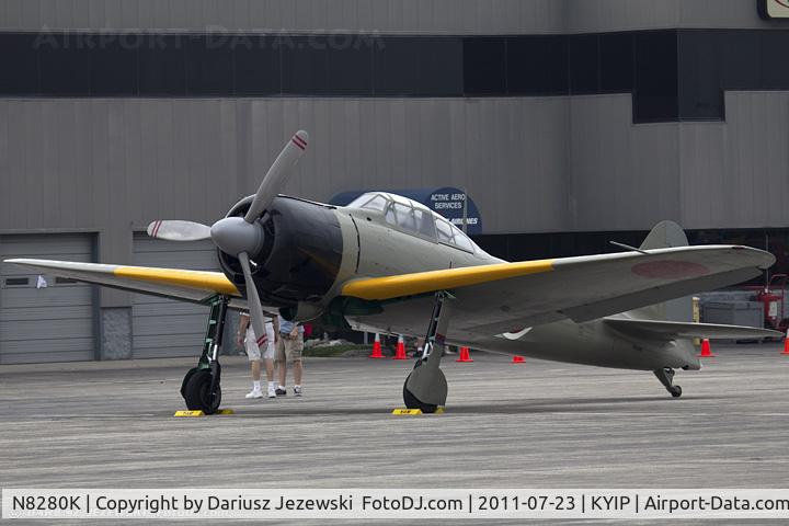 N8280K, 1941 Nakajima A6M2 Model 21 C/N 1498, Nakajima A6M2 Model 21 Zero CN 1498, NX8280K