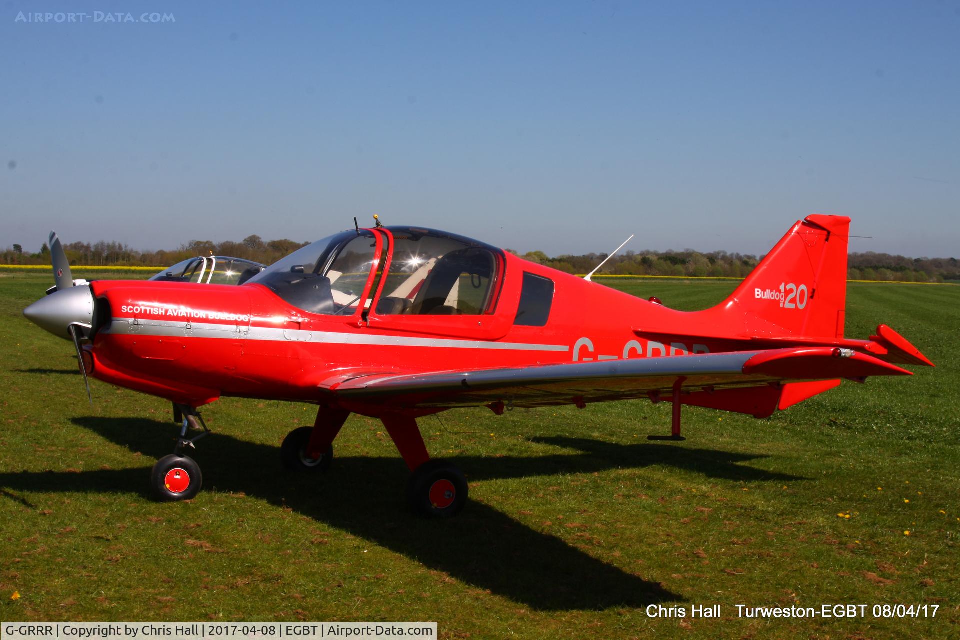G-GRRR, 1973 Scottish Aviation Bulldog Series 120 Model 122 C/N BH120/229, at The Beagle Pup 50th anniversary celebration fly in