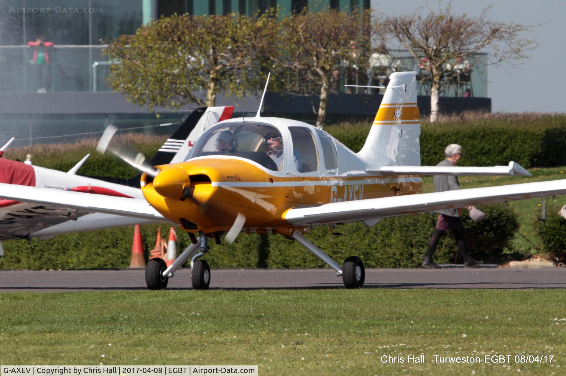 G-AXEV, 1969 Beagle B-121 Pup Series 2 (Pup 150) C/N B121-070, at The Beagle Pup 50th anniversary celebration fly in