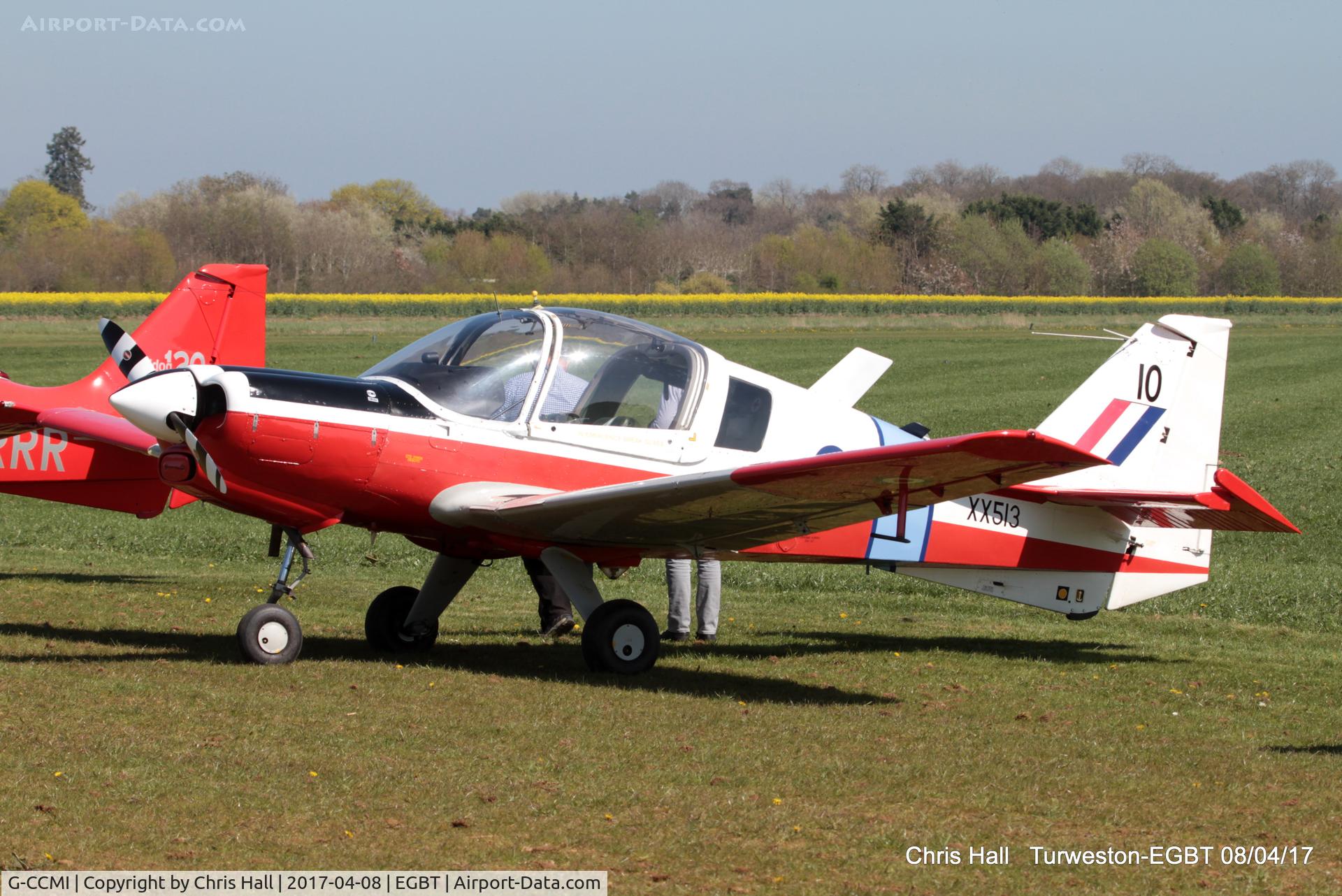 G-CCMI, 1973 Scottish Aviation Bulldog T.1 C/N BH120/199, at The Beagle Pup 50th anniversary celebration fly in