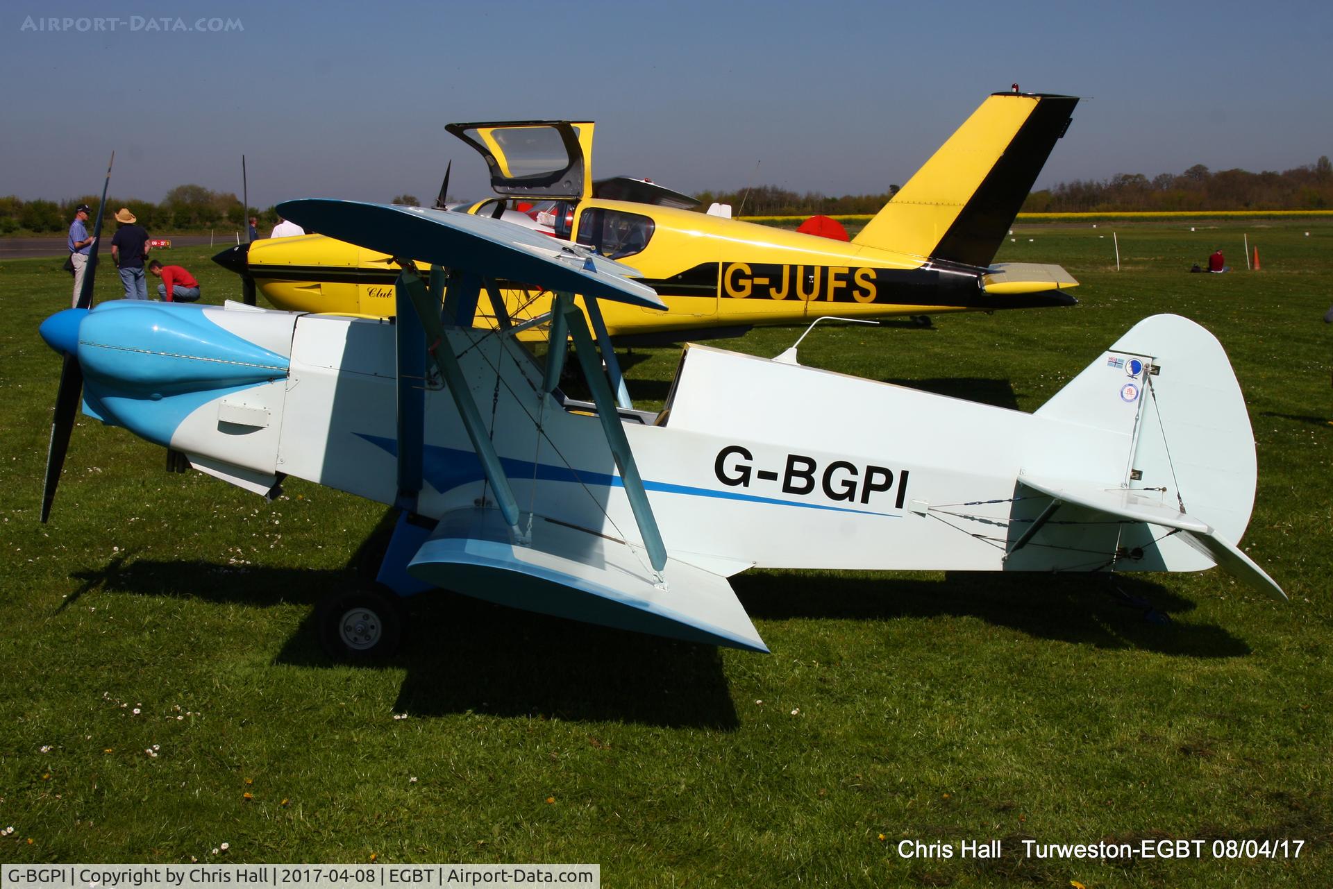 G-BGPI, 1986 Plumb BGP-1 C/N PFA 083-10359, at The Beagle Pup 50th anniversary celebration fly in