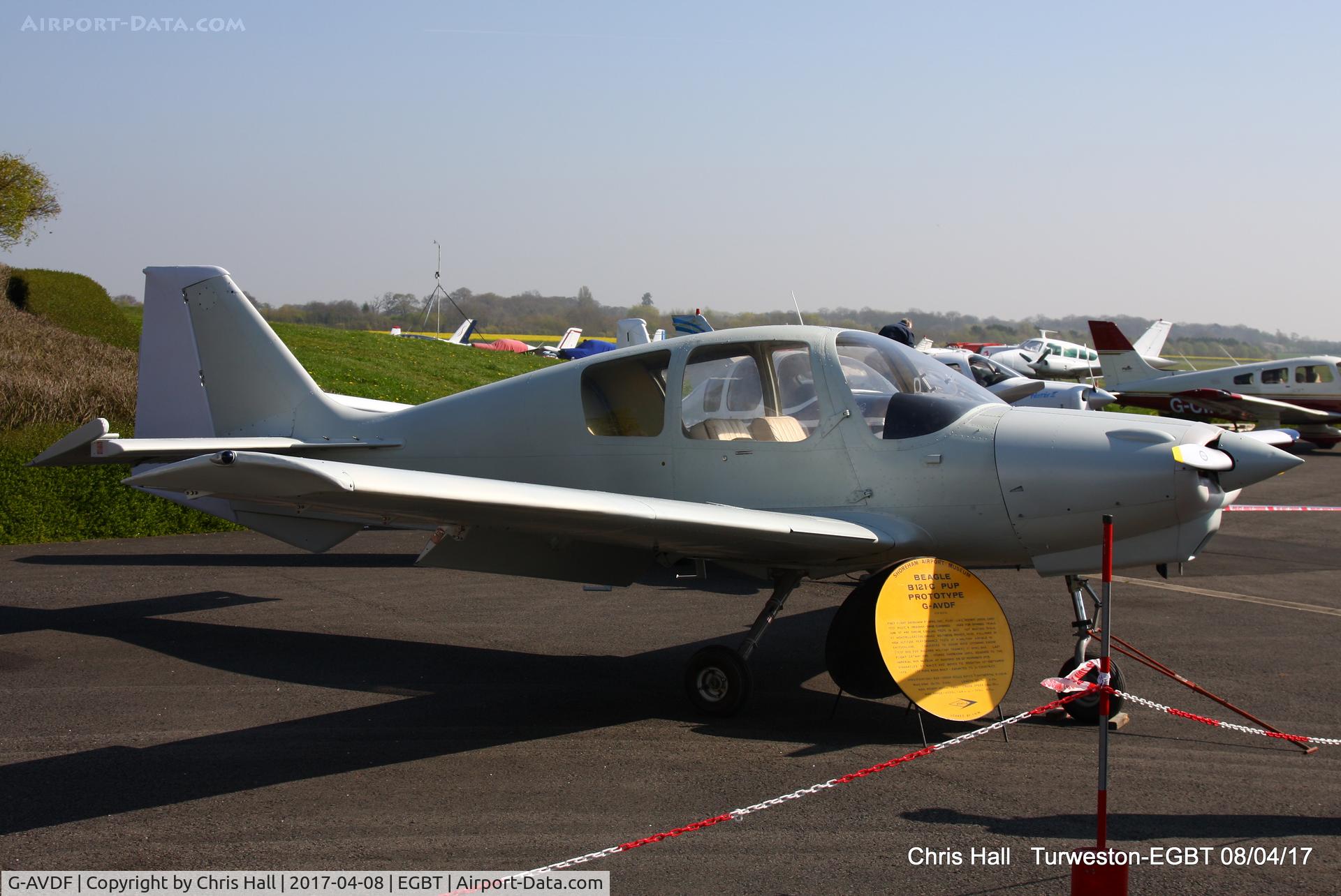 G-AVDF, 1967 Beagle B-121 Pup Series 1 (Pup 100) C/N B121-001, Beagle Pup prototype at the 50th anniversary celebration fly in