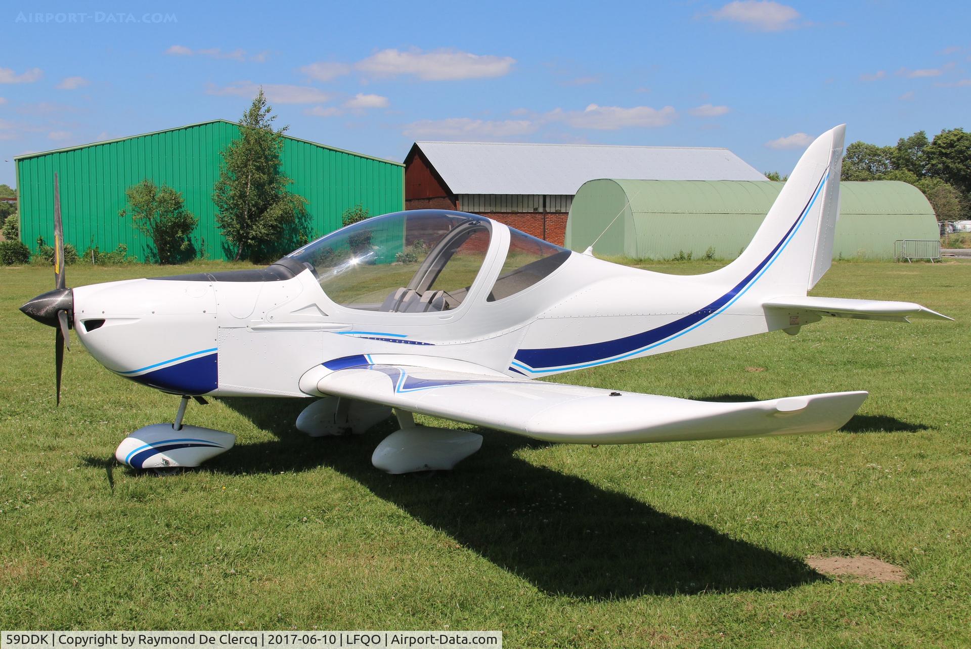 59DDK, 2010 Evektor-Aerotechnik EV-97 Eurostar SL C/N 2010-3825, At Bondues.  Radio ident is F-JSYC.