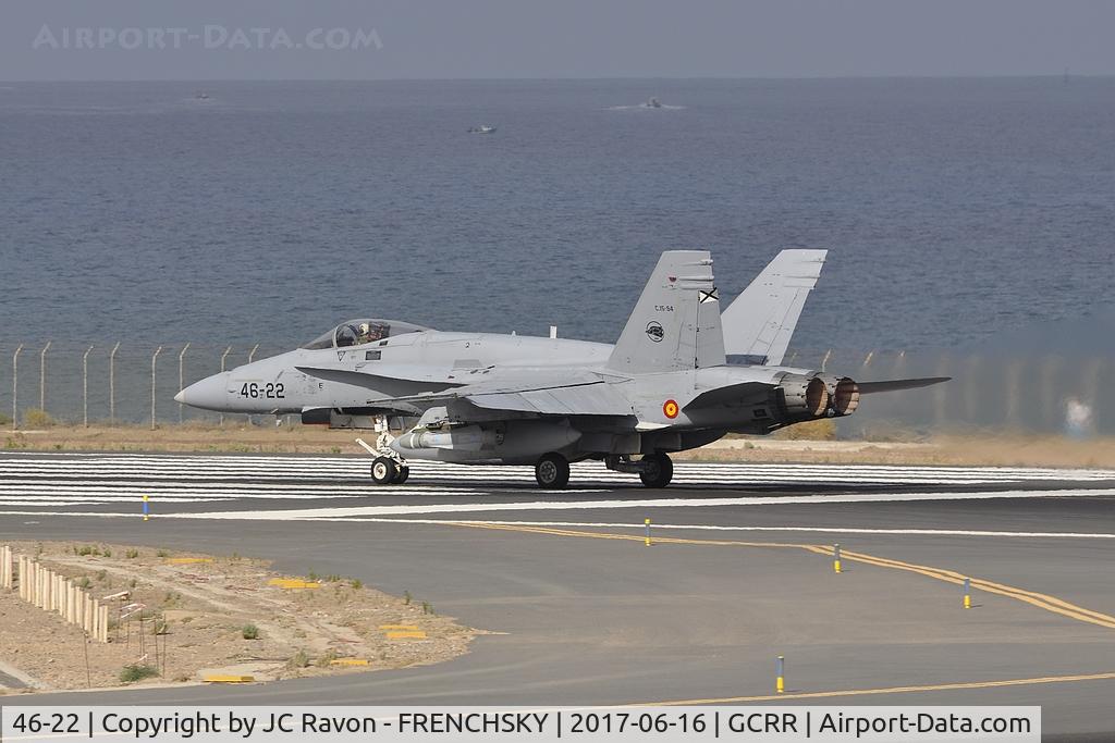 46-22, McDonnell Douglas F/A-18A+ Hornet C/N 170/A132, Spanish Air Force take off