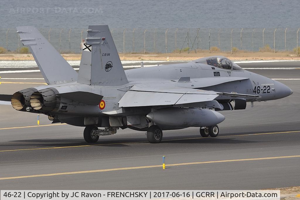 46-22, McDonnell Douglas F/A-18A+ Hornet C/N 170/A132, Spanish Air Force take off