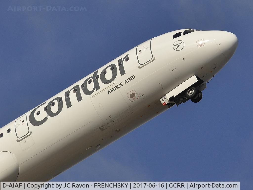 D-AIAF, 2015 Airbus A321-211 C/N 6459, Condor take off to Dusseldorf