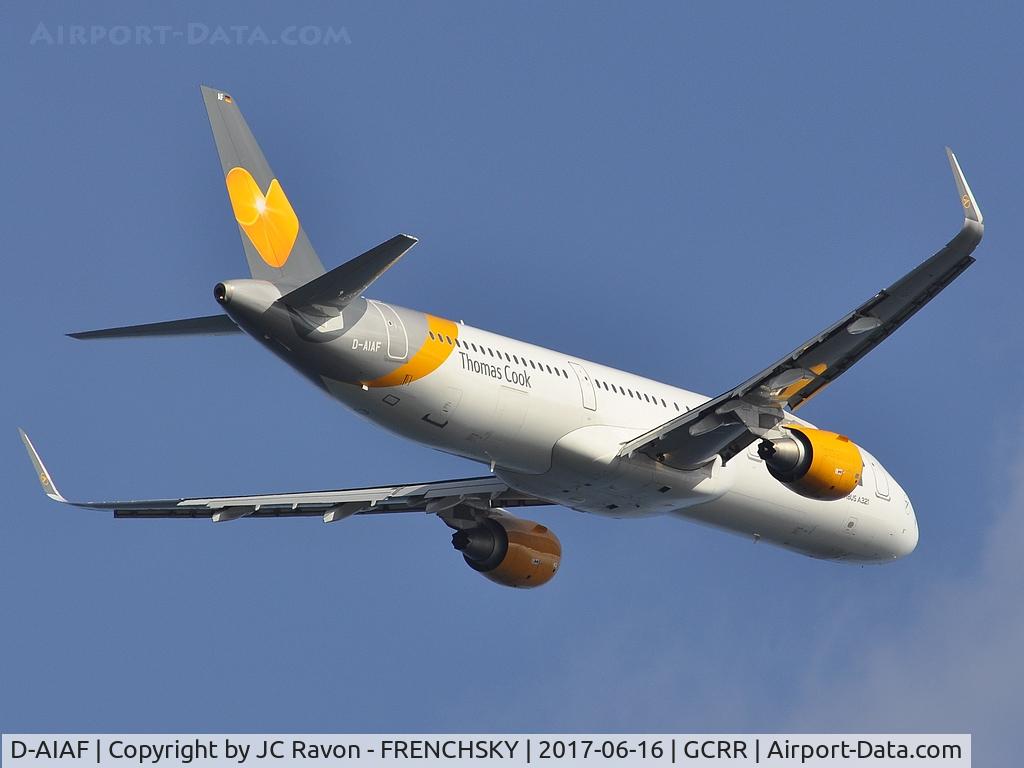 D-AIAF, 2015 Airbus A321-211 C/N 6459, Condor take off to Dusseldorf