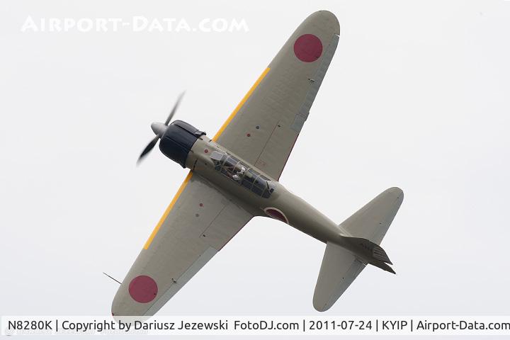 N8280K, 1941 Nakajima A6M2 Model 21 C/N 1498, Nakajima A6M2 Model 21 Zero CN 1498, NX8280K