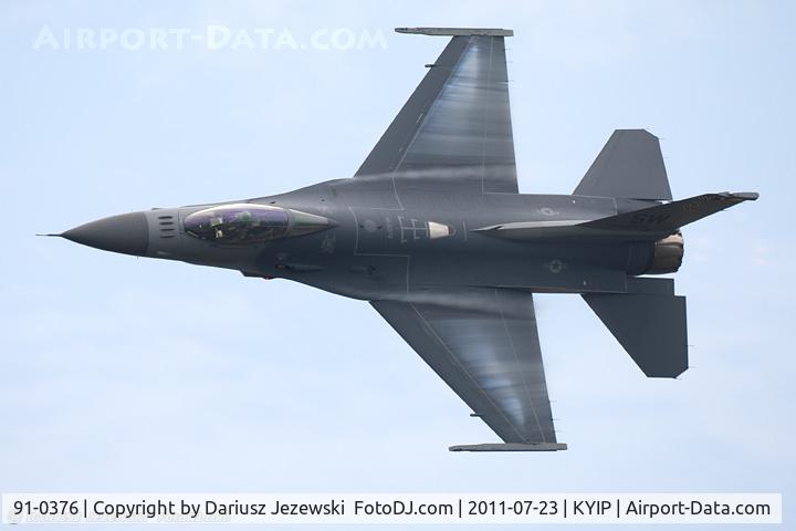91-0376, 1991 General Dynamics F-16C Fighting Falcon C/N CC-74, F-16CJ Fighting Falcon 91-0376 SW from 77th FS Gamblers 20th FW Shaw AFB, SC