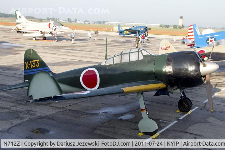 N712Z, 1942 Mitsubishi A6M3 Reisen (Zero) C/N 3869, Mitsubishi A6M3 Zero CN 3869, NX712Z