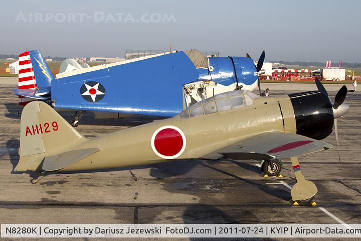 N8280K, 1941 Nakajima A6M2 Model 21 C/N 1498, Nakajima A6M2 Model 21 Zero CN 1498, NX8280K