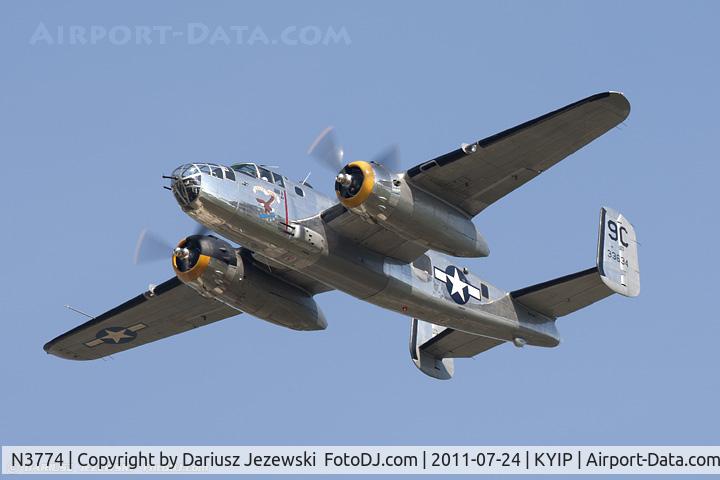 N3774, 1943 North American B-25D Mitchell C/N 100-23960, North American B-25C Mitchell Yankee Warrior CN 43-3634 - Yankee Air Museum, N3774