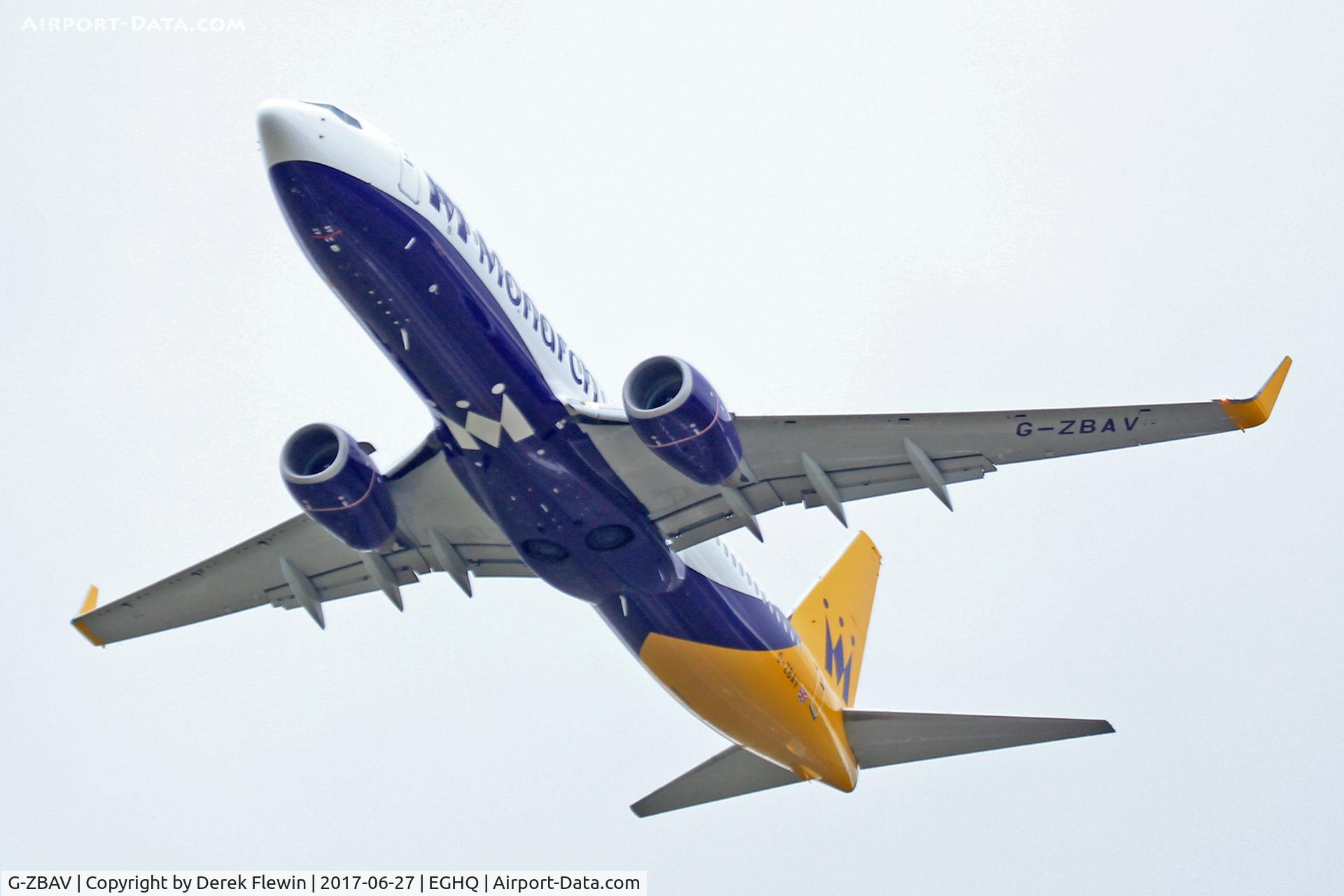 G-ZBAV, 2010 Boeing 737-82R C/N 40874, 737-82R, Monarch Airlines, previously N1786B, TC-AAy, seen departing runway 12.