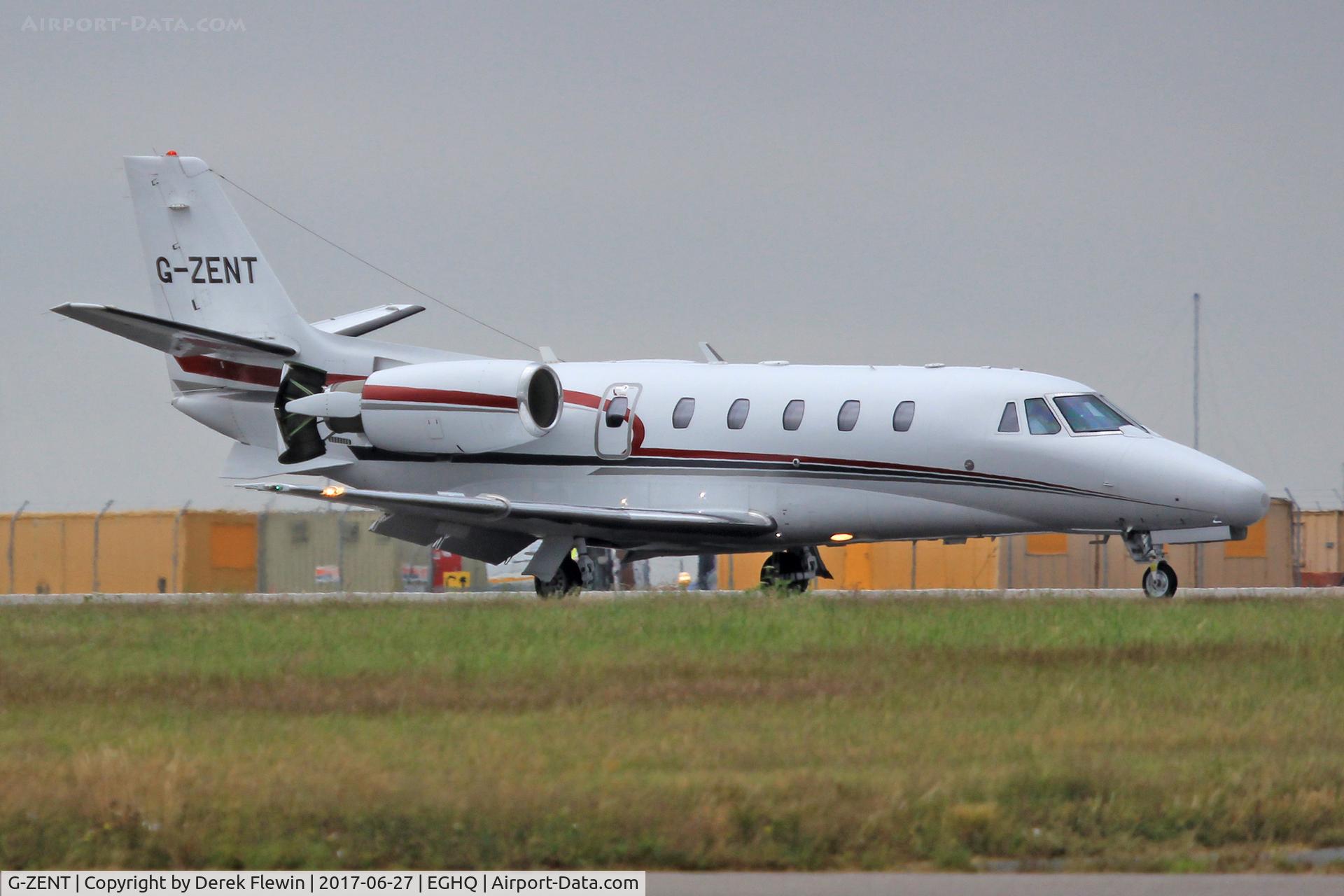 G-ZENT, 2008 Cessna 560XL Citation XLS C/N 560-5756, Citation XLS, Zenith Aviation Ltd Biggin Hill Kent based, previously N5265b, OE-GSP, seen landing on runway 12.