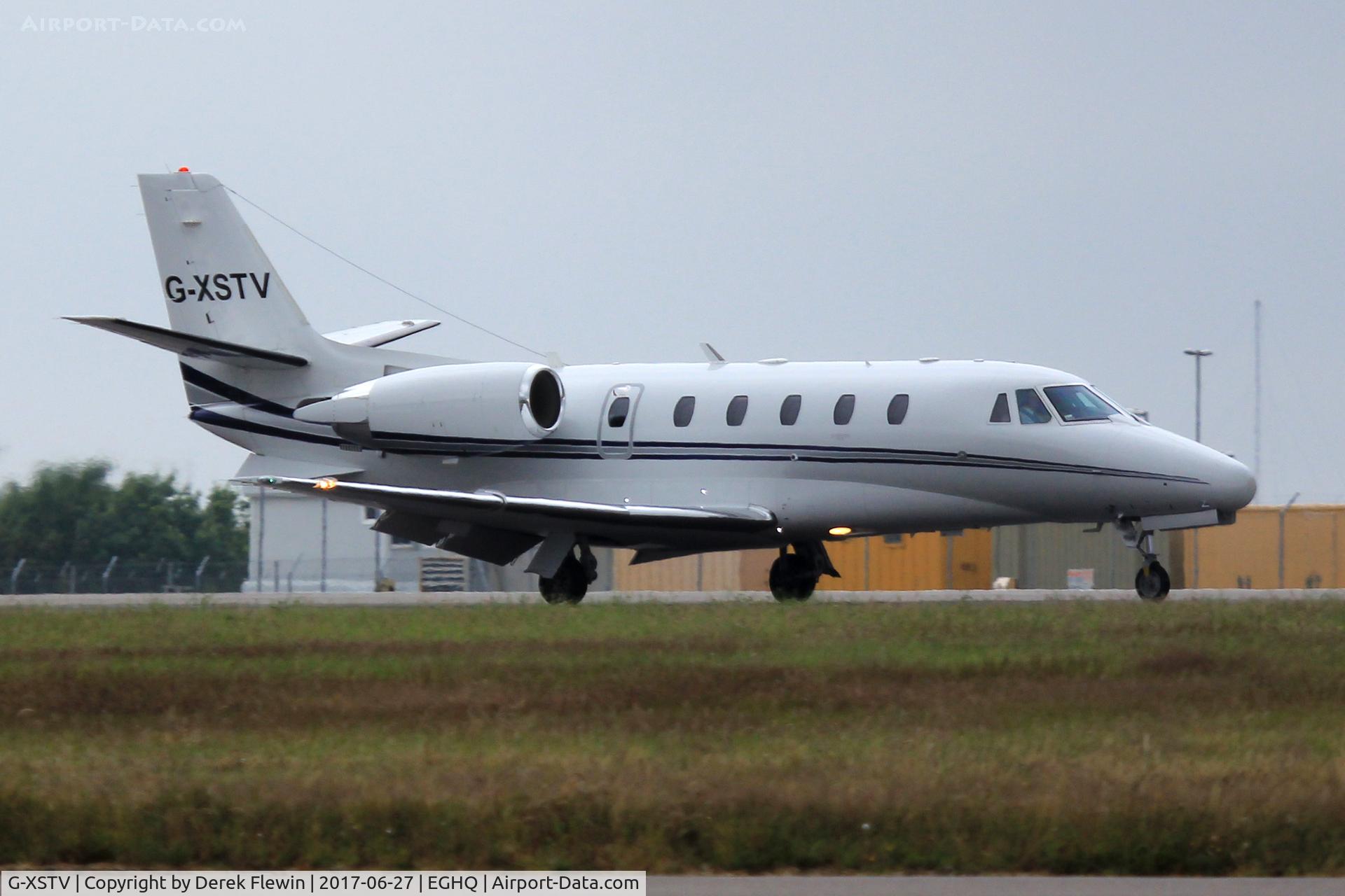 G-XSTV, 2008 Cessna 560XL Citation XLS C/N 560-5788, Citation XLS, Arena Aviation Ltd Biggin Hill Kent based, previously N5259Y, D-CWWW, D-CLIC, seen landing on runway 12.