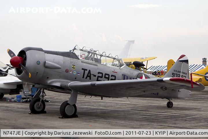 N747JE, 1958 North American AT-6G Texan C/N 168-394 (49-3292), North American AT-6G Texan Tuskegee Airmen CN 49-3292, N747JE