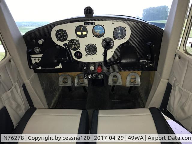 N76278, 1946 Cessna 120 C/N 10686, Interior carbon fiber panel