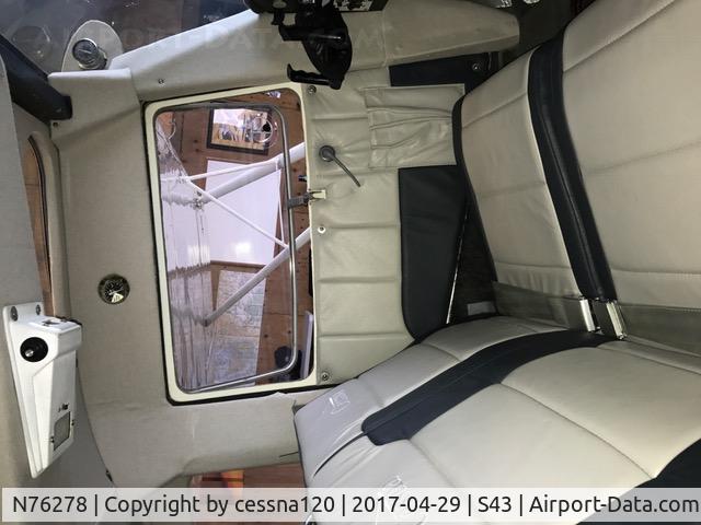 N76278, 1946 Cessna 120 C/N 10686, Interior on Cessna 120