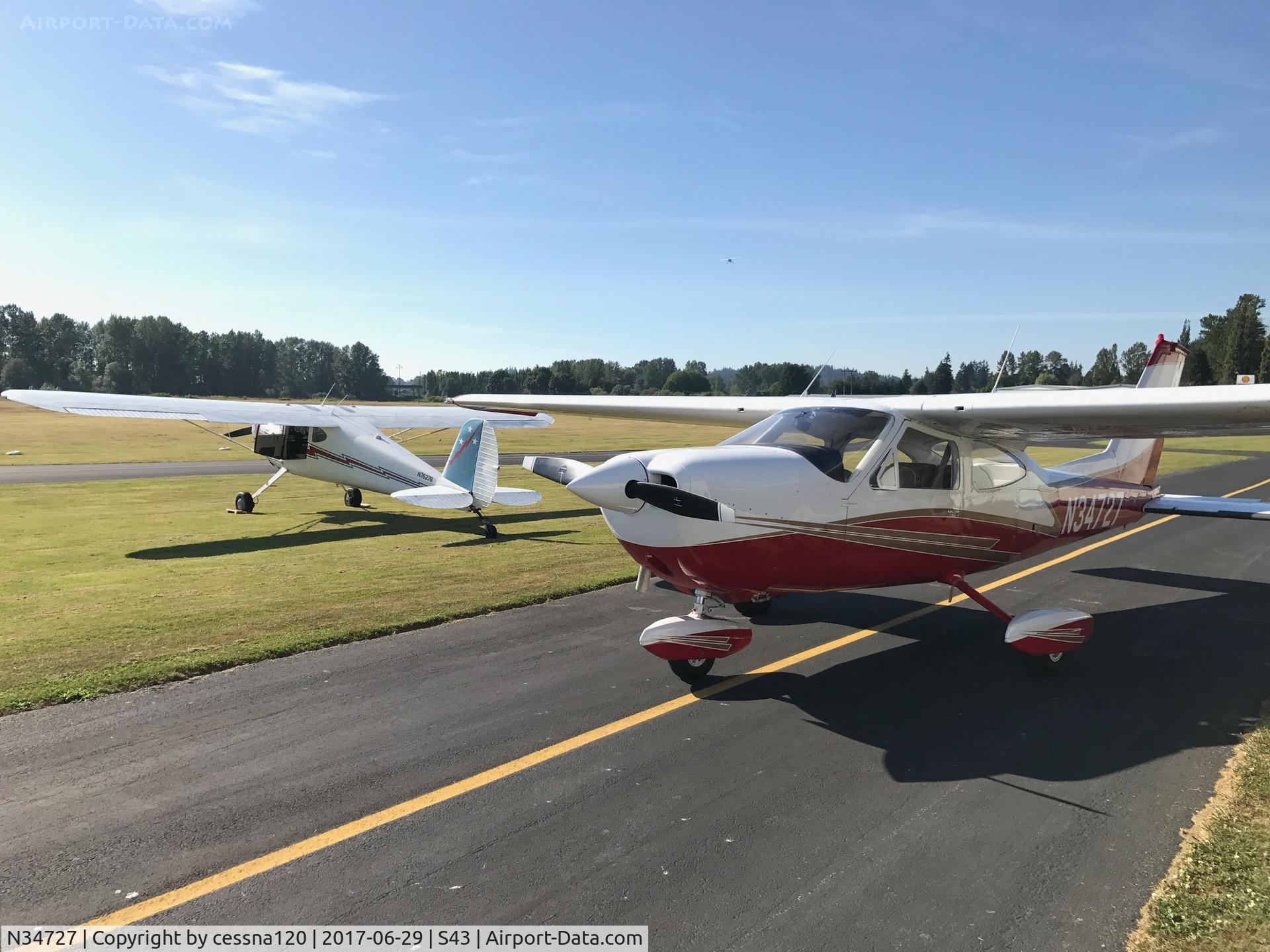 N34727, 1973 Cessna 177B Cardinal C/N 17701962, Cardinal 177B with Cessna 120 taildragger