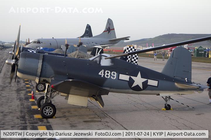 N209TW, Goodyear FG-1D Corsair C/N 3750, Goodyear FG-1D Corsair CN 92489 NX209TW