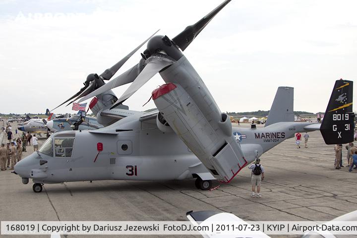 168019, 2011 Bell-Boeing MV-22B Osprey C/N D0149, MV-22B Osprey 168019 GX-31 from VMMT-204 Raptors MCAS New River, NC
