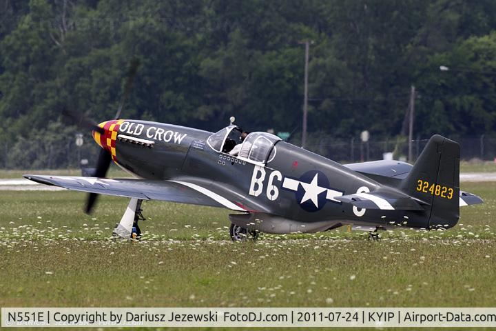 N551E, 1943 North American P-51B-1NA Mustang C/N 102-24700, North American P-51B Mustang Old Crow CN 44-74774, N551E