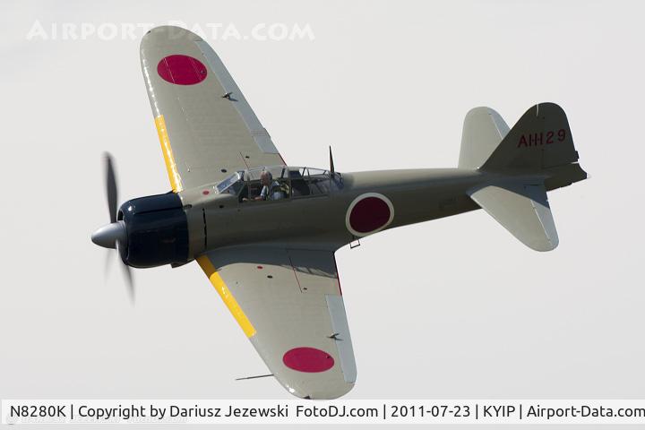N8280K, 1941 Nakajima A6M2 Model 21 C/N 1498, Nakajima A6M2 Model 21 Zero CN 1498, NX8280K