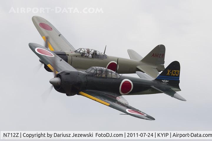 N712Z, 1942 Mitsubishi A6M3 Reisen (Zero) C/N 3869, Mitsubishi A6M3 Zero CN 3869, NX712Z